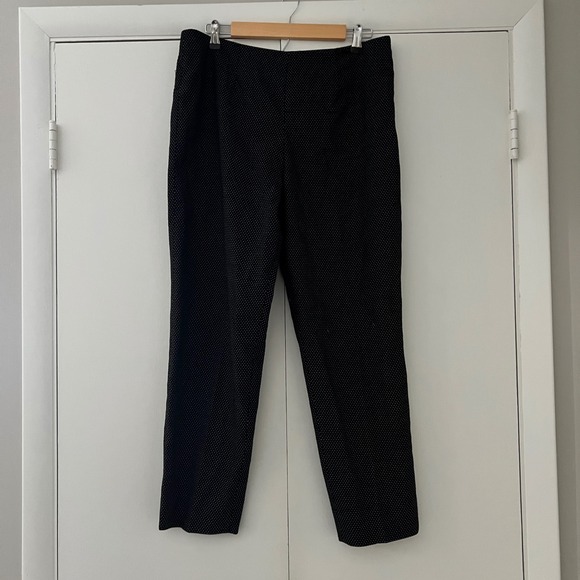 Tommy Hilfiger Pants - Tommy Hilfiger‎ Women's Black White Polka Dot Straight Leg Pants Size 12